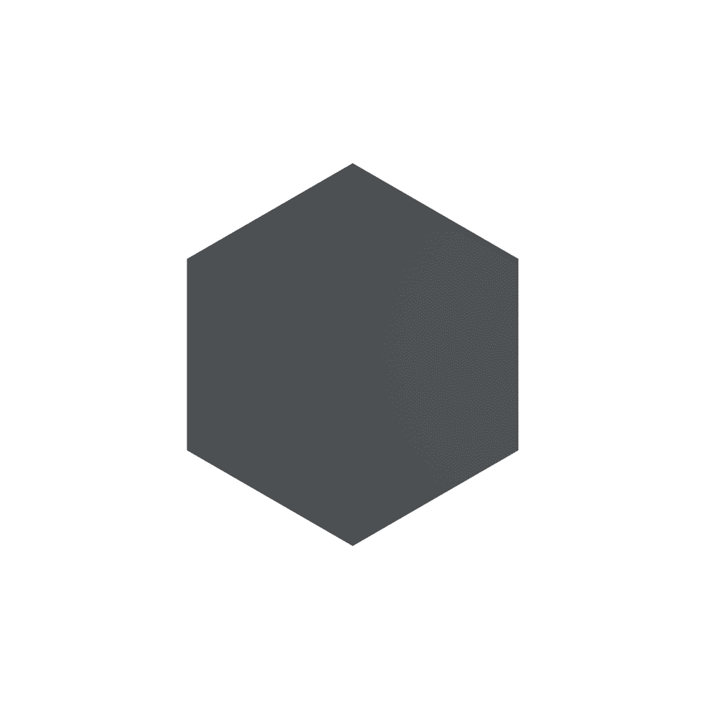 Sienos dekoracija Hexagon, 30x30cm, black
