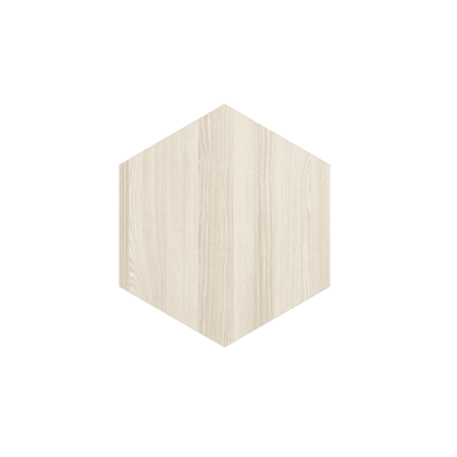 Sienos dekoracija Hexagon, 30x30cm, white ash