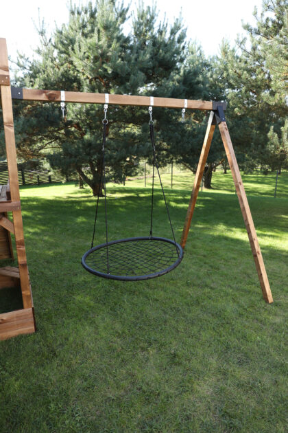 Sūpynės „Gandro lizdas“ 120 cm, juodos - Image 2