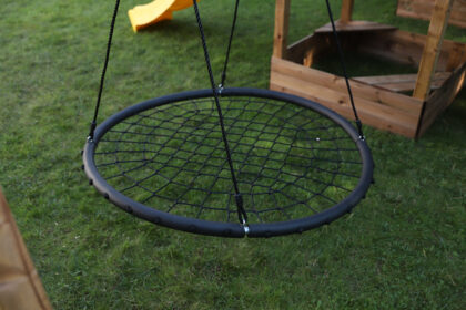 Sūpynės „Gandro lizdas“ 120 cm, juodos - Image 7