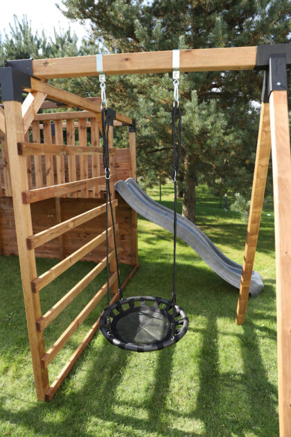 Sūpynės „Gandro lizdas“ 60 cm, juodos - Image 4