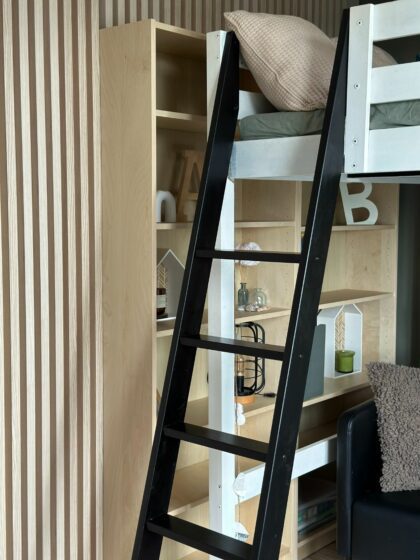 Lamelių sienelė, 275x17,2cm, ash