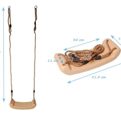 Pakabinamos geltonos sūpynės