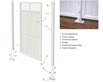 Tvoros segmentas Nina1, 180x180cm