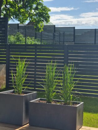 Vazonas "Antracitas" su vandens rezervuaru, 79 cm