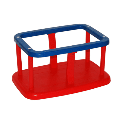 Sūpynės su apsauga „Voverytė“, raudona su mėlyna