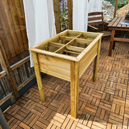 Pakelta medinė lysvė "Šeši" 85 x 60 x 82 cm - Image 4