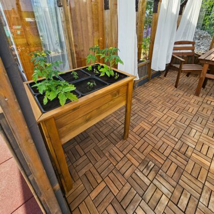 Pakelta medinė lysvė "Šeši" 85 x 60 x 82 cm - Image 3