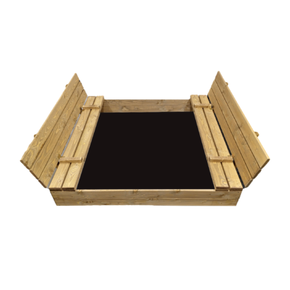 Smėlio dėžė Bonus Orbis, 140x140cm, su patiesalu, ruda