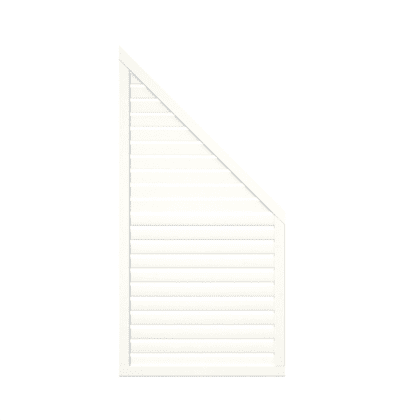 Tvoros segmentas Nina3, 90x180/90 cm - Balta