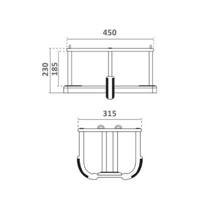 Sūpynės su apsauga ir grandinėmis „Meškutis“, raudona su žalia
