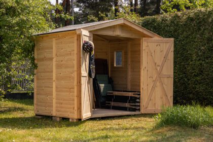 Medinis sandėliukas „Barsukas“ 3,95 m2