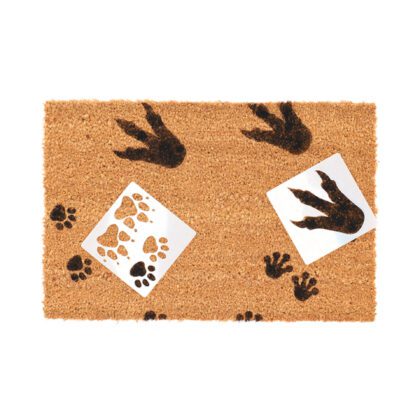 Durų kilimėlis piešimui „Pėdutės”, 60 x 40 cm