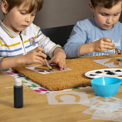 Durų kilimėlis piešimui „Pėdutės”, 60 x 40 cm