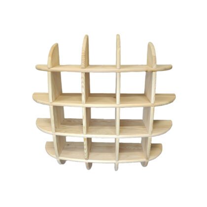 Medinė lentyna „Burės“, 80x80cm