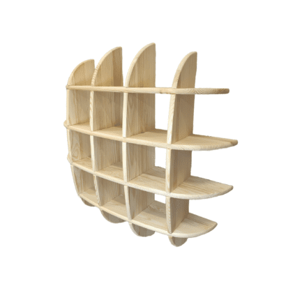 Medinė lentyna „Burės“, 80x80cm