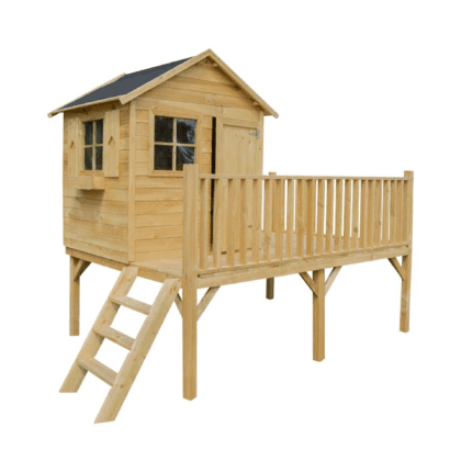 Medinis vaikų žaidimų namelis "Didysis Žiogelis"