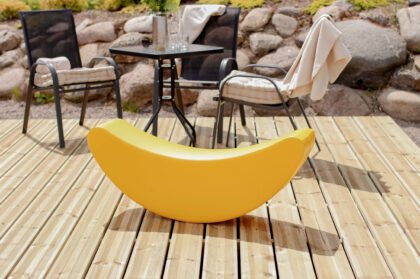 Minkštas supamasis žaislas "Bananas", geltonas