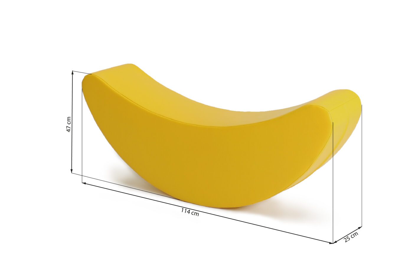 Minkštas supamasis žaislas "Bananas", geltonas