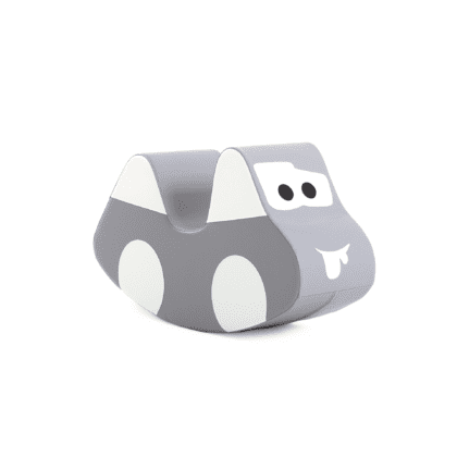 Minkštas supamasis žaislas "Mašiniukas", pilkas