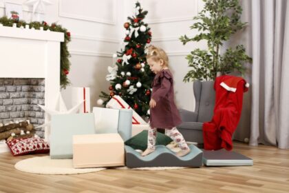 Minkštų kaladėlių komplektas "Sukutis", pastelinis