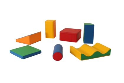 Minkštų kaladėlių komplektas "Sukutis", pastelinis