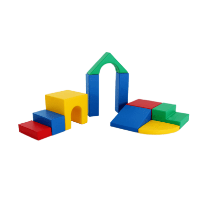 Minkštų kaladėlių komplektas "Pilaitė", spalvotas