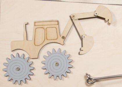 Dvigubas lavinamasis pufas „Veiklos stotelė”