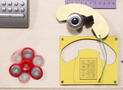 Dvigubas lavinamasis pufas „Veiklos stotelė”