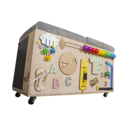 Dvigubas lavinamasis pufas „Veiklos stotelė”