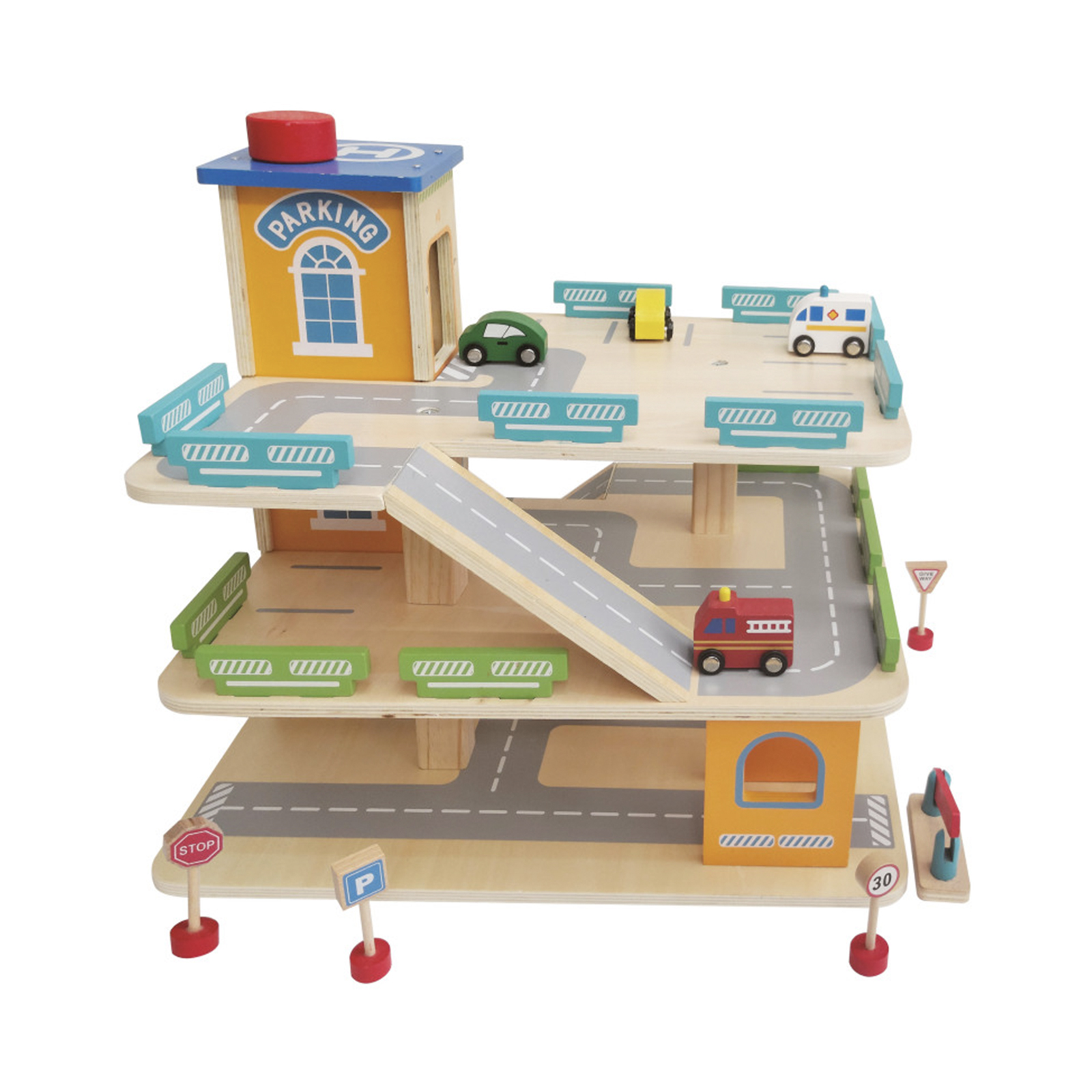 Medinis_garazas_1 Medinis žaislas “Garažas” - Image 1