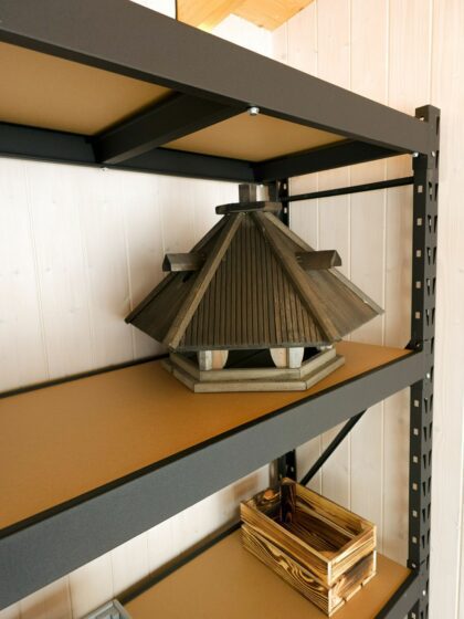 Sandėliavimo lentyna - stelažas, 180x180x45cm, 600kg, juoda