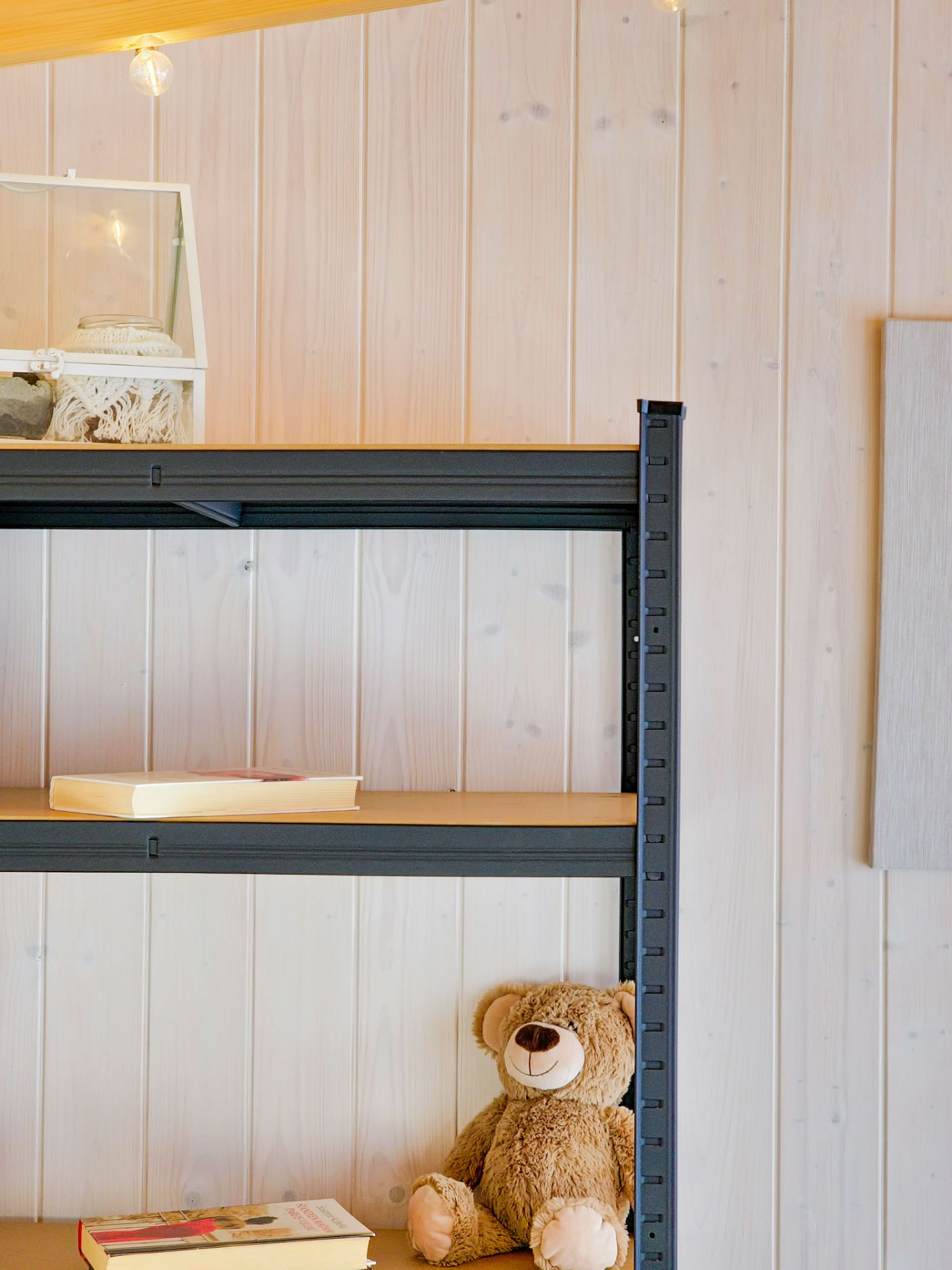 Sandėliavimo lentyna - stelažas, 180x90x40 cm, 175kg, juoda