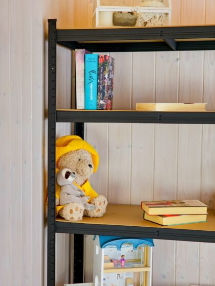 Sandėliavimo lentyna - stelažas, 180x90x40 cm, 175kg, juoda