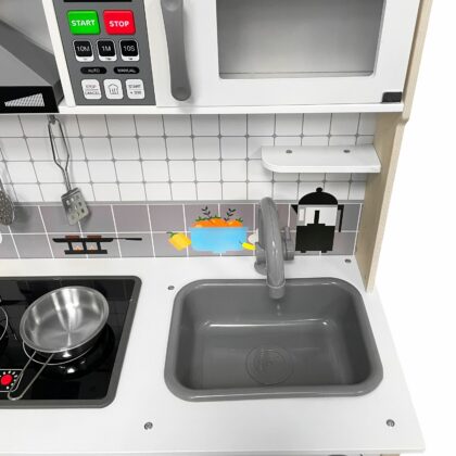 Medinė vaikiška virtuvėlė su garsais „Nojus"