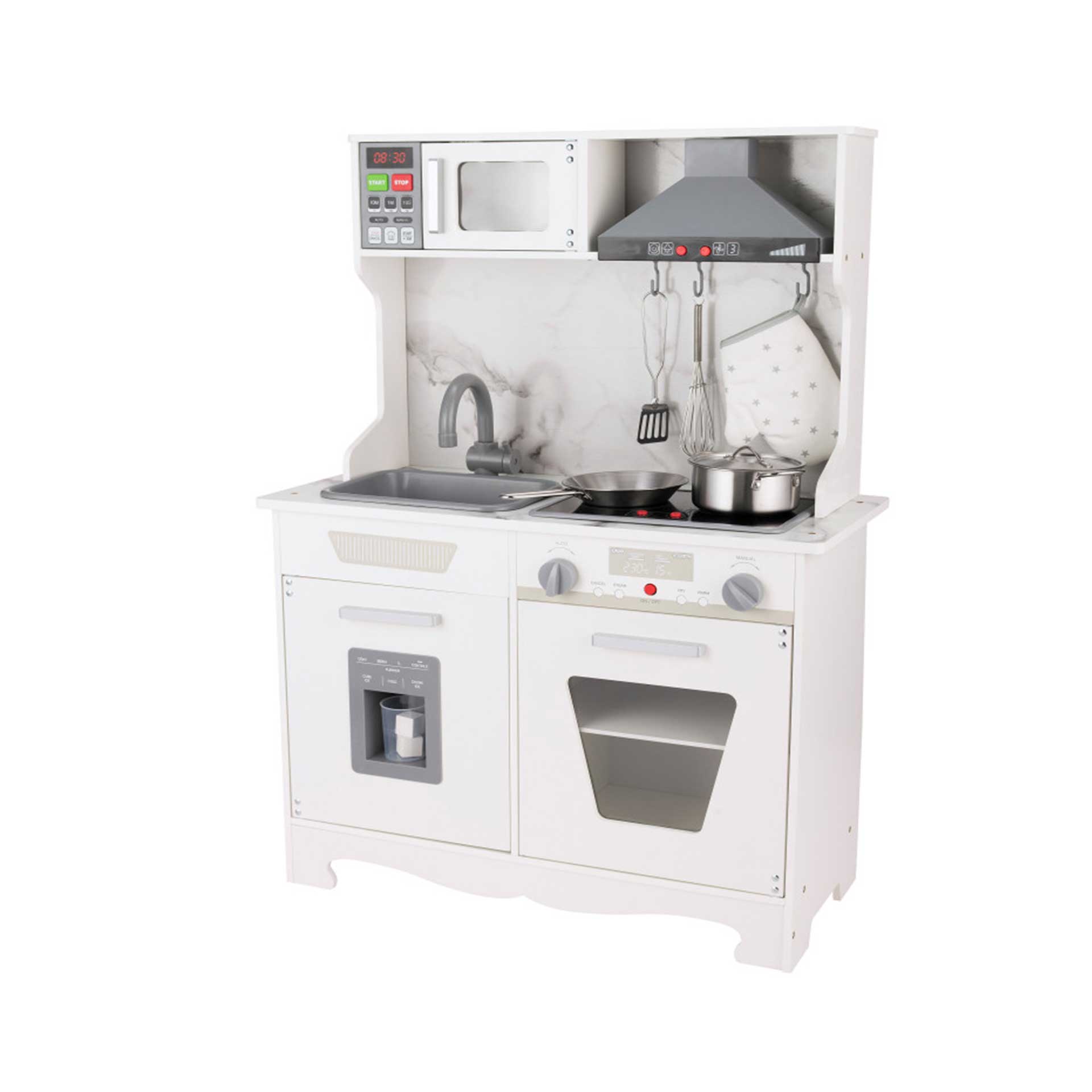 Medinė vaikiška virtuvėlė su garsais „Smiltė" Medinė vaikiška virtuvėlė su garsais „Smiltė"