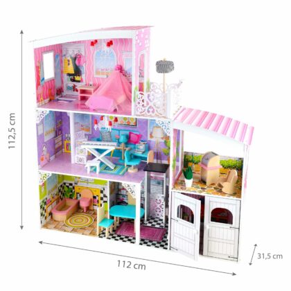 Medinis lėlių namelis „Leila“