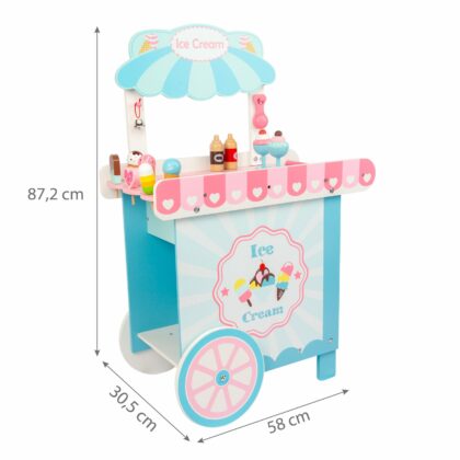 Medinis žaislas "Ledų vežimaitis"