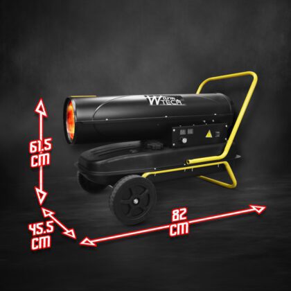 Dyzelinis šildytuvas 30Kw, 35 L, su ratukais