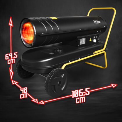 Dyzelinis šildytuvas 50Kw, su ratukais