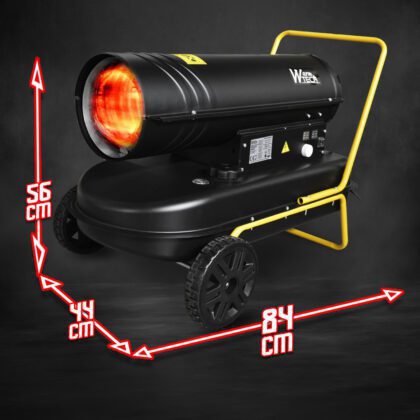 Dyzelinis šildytuvas 30Kw, 36 L, su ratukais