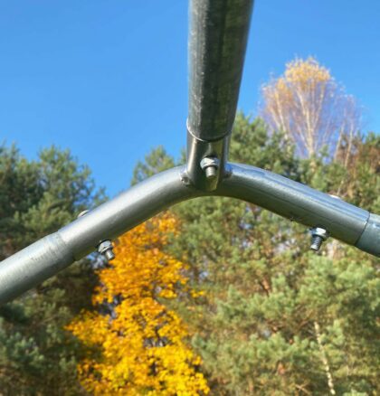 Metalinis naminių gyvūnėlių aptvaras, 3 x 3 x 2,2 m