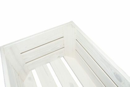 Medinė dėžė 40 x 30 x 21 cm, balta