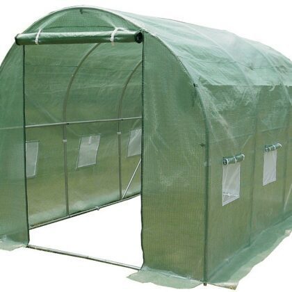 Šiltnamis su armuota plėvele, 6 m2, 2 x 3 m, žalias
