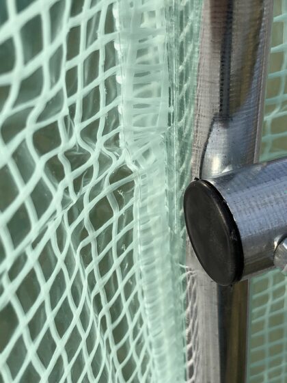 Šiltnamis su armuota plėvele, 7 m2, 3,5 x 2 m, žalias