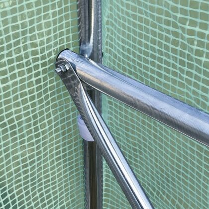 Šiltnamis su armuota plėvele, 7 m2, 3,5 x 2 m, žalias