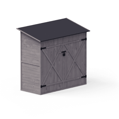 Medinis sandėliukas „Sodas“ 1,05 m2, pilkas