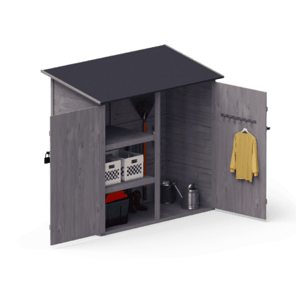 Medinis sandėliukas „Sodas“ 1,05 m2, pilkas