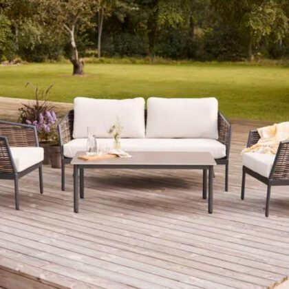 Lauko baldų komplektas "Daniela", rudas