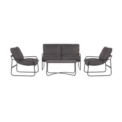 Lauko baldų komplektas "Tedas", tamsiai pilkas